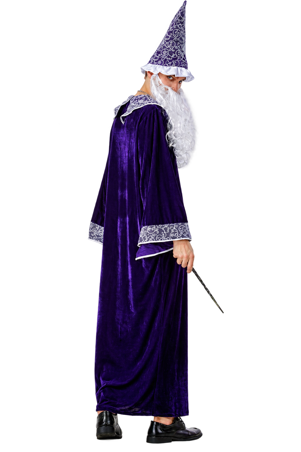 Royal Purple Wizard Costume – Magical Halloween Robe Set