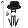 1920s Vintage Gangster Costume Accessories Set