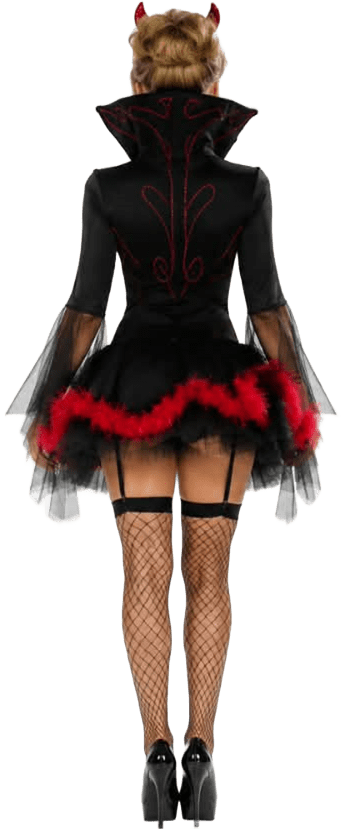 Women’s Red & Black Devil Costume – Sexy Halloween Outfit