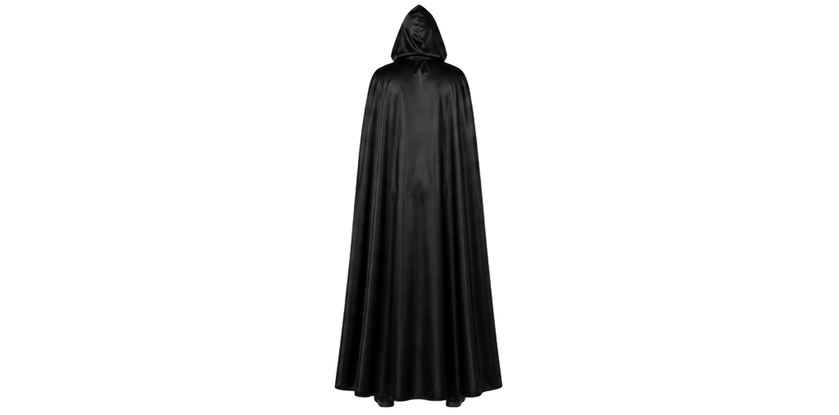 Black Hooded Cloak – Halloween Costume Cape