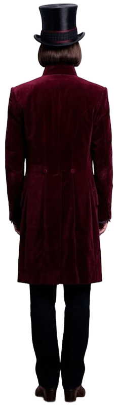 Premium Chocolate Factory Gentleman Costume – Purple Velvet Halloween Outfit