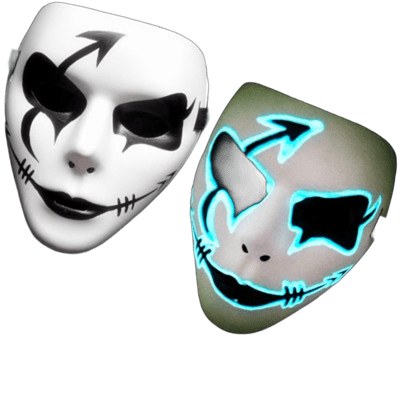 LED Purge Mask – Glowing Halloween Horror Face Mask