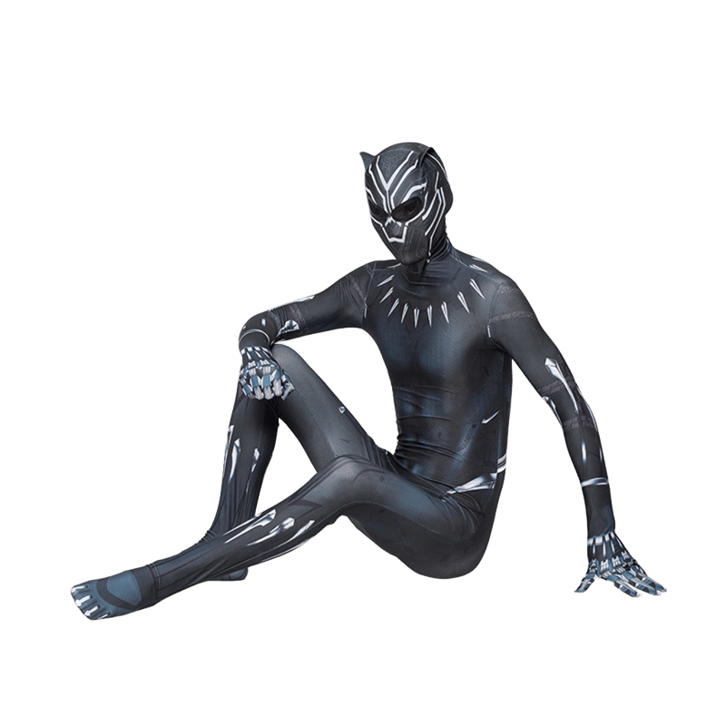 Black Panther Inspired Costume – Kids Superhero Bodysuit