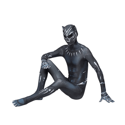 Black Panther Inspired Costume – Kids Superhero Bodysuit
