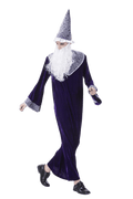 Royal Purple Wizard Costume – Magical Halloween Robe Set